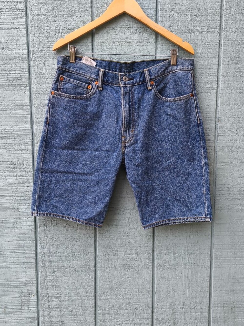 Vintage Levi's 505 Denim Shorts Sz 34W Medium Wash American Capsule Retro